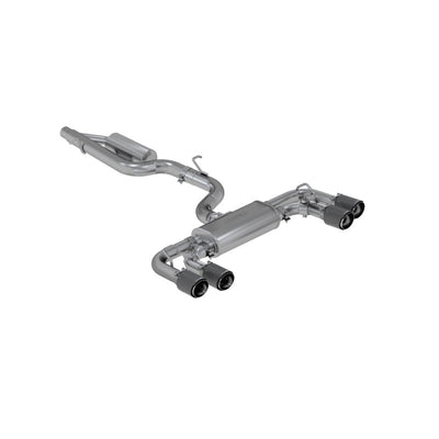 MBRP 15-19 VW Golf R 3 in Cat Back w/ 4 in OD Quad Carbon Fiber Tips - T304 performance exhaust system