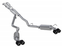 Load image into Gallery viewer, MBRP 20-21 Ford Explorer ST performance exhaust with carbon fiber quad tips, T304 stainless steel; ideal for high performance upgrades.