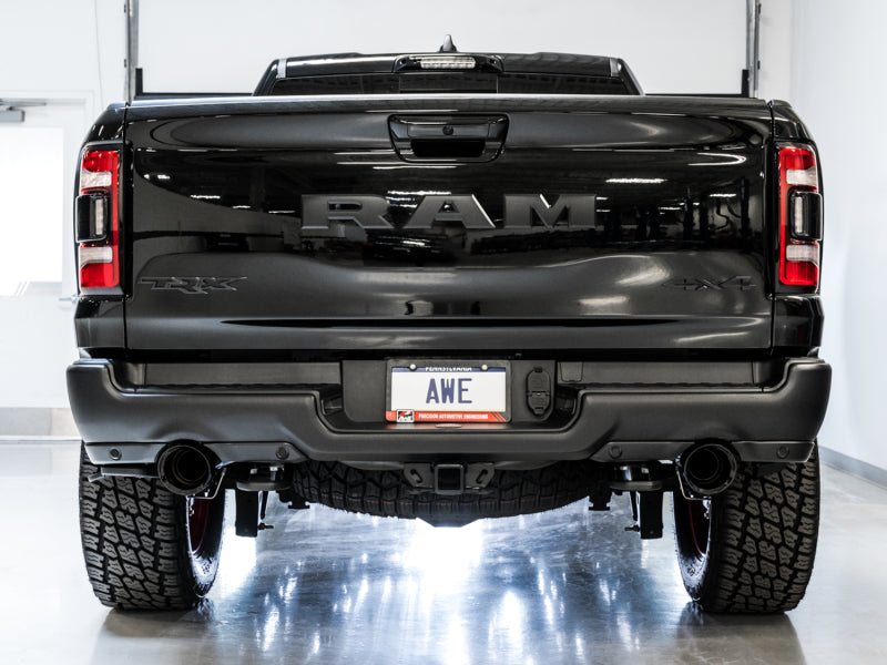 AWE Tuning 2021 RAM 1500 TRX 0FG Cat-Back Exhaust - Diamond Black Tips - DTX Performance