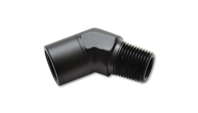 Vibrant 1/8in NPT Female to Male 45 Degree Pipe Adapter Fitting, perfect for performance car parts by DTX Performance.