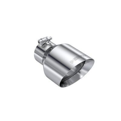 MBRP Universal T304 Stainless Steel Tip 3on ID / 5in OD Out / 8in Length Angle Cut Dual Wall, performance car parts by DTX Performance
