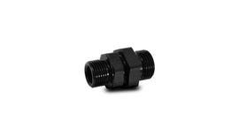 Vibrant -8AN to -6AN ORB Male to Male Union Adapter - Anodized Black for aftermarket performance parts