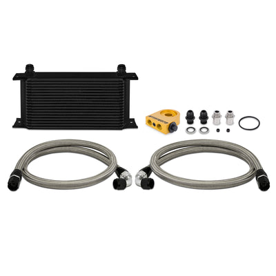 Mishimoto Universal 19 RowThermostatic Oil Cooler Kit - Black, performance upgrades by DTX Performance, veteran owned
