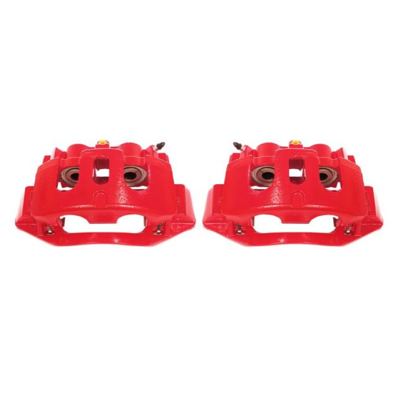 Power Stop 11-19 Chevrolet Silverado 2500 HD Rear Red Calipers w/Brackets - Pair, performance car parts, high performance brakes