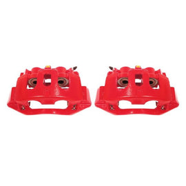 Power Stop 11-19 Chevrolet Silverado 2500 HD Rear Red Calipers w/Brackets - Pair, performance car parts, high performance brakes