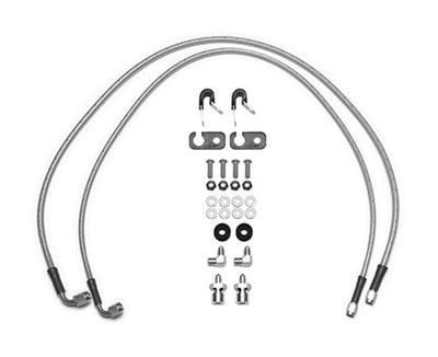 Wilwood 18-22 Jeep JL Flexline Kit 33in -3 M10-1.0 IF 1/8-27 NPT Straight 90 Degree, performance car parts, DTX Performance
