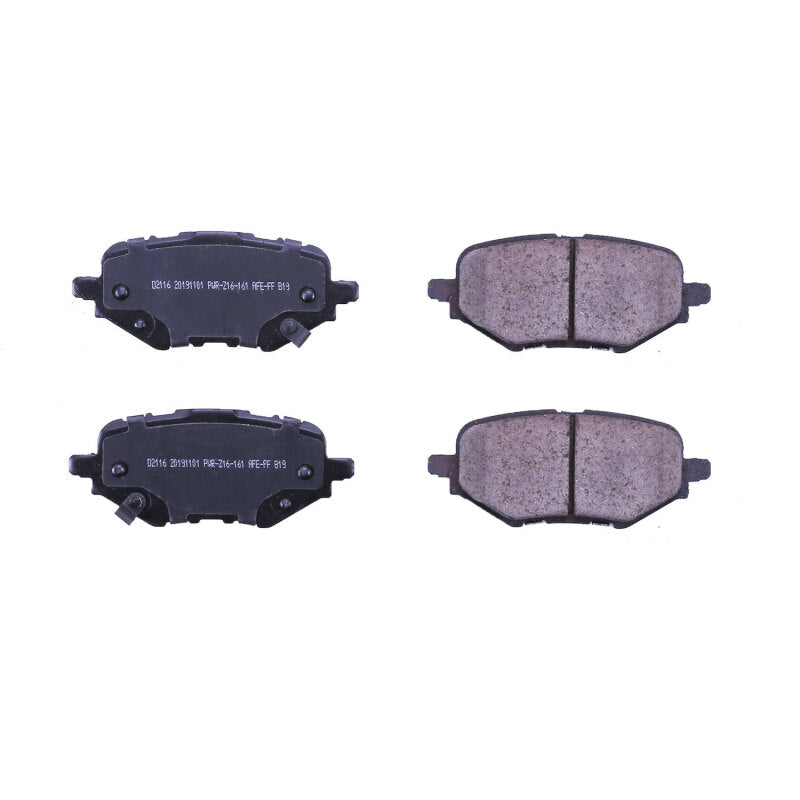 Power Stop 18-19 Honda Clarity Rear Z16 Evolution Ceramic Brake Pads - DTX Performance