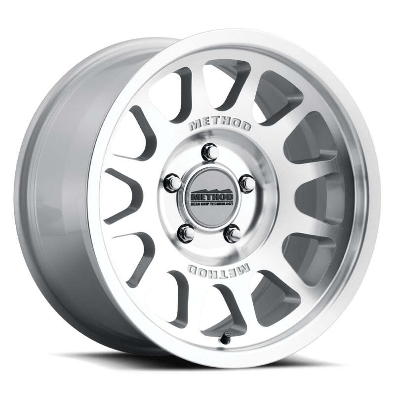 Method MR703 Bead Grip 17x8.5 0mm Offset 5x5 71.5mm CB Machined/Clear Coat Wheel - DTX Performance