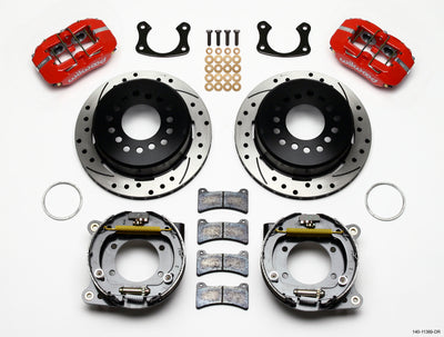 Wilwood Dynapro Low-Profile 11.00in P-Brake Kit Drill-Red New Big Ford 2.50in Offset, high performance brakes, DTX Performance