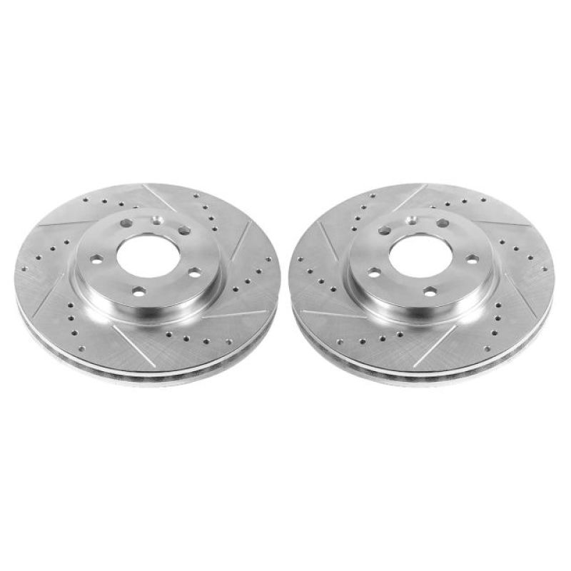 Power Stop 17-19 Buick LaCrosse Front Evolution Drilled & Slotted Rotors - Pair - DTX Performance