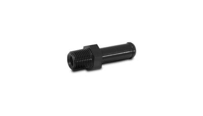 Vibrant 1/16in NPT to 1/4in Barb Straight Fitting, DTX Performance, for car parts and upgrades, aluminum adapter, racing and tuning performance.