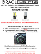 Load image into Gallery viewer, Oracle Lighting install guide for Jeep Wrangler JL DRL and turn signal upgrade with troubleshooting steps.