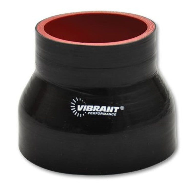 Vibrant 4 Ply Reducer Couper 1.5in ID x 1.375in ID x 3in Long - Black performance car tuning part