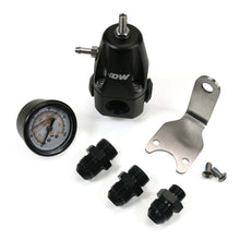 Load image into Gallery viewer, DeatschWerks DWR1000 AFPR + Pressure Gauge + 8AN Fittings - Anodized Black - DTX Performance