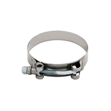 Load image into Gallery viewer, Mishimoto 4 Inch Stainless Steel T-Bolt Clamps for performance exhaust systems and engine parts from DTX Performance, veteran owned shop