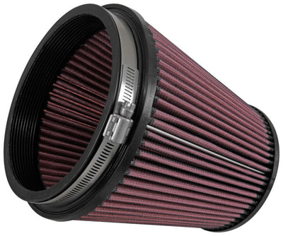 Airaid Universal Air Filter - Cone Track Day Oiled 6in x 7-1/4in x 5in x 7in for performance car parts, high flow cotton gauze filter.