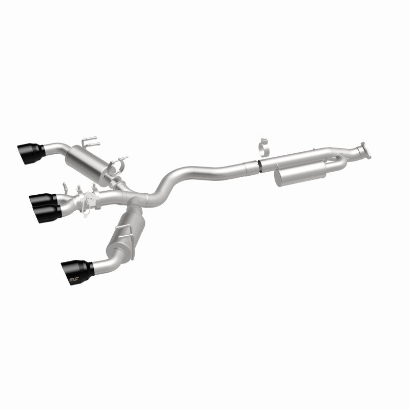Magnaflow 2023 Toyota GR Corolla NEO Cat-Back Exhaust System from DTX Performance enhances engine performance and sound.