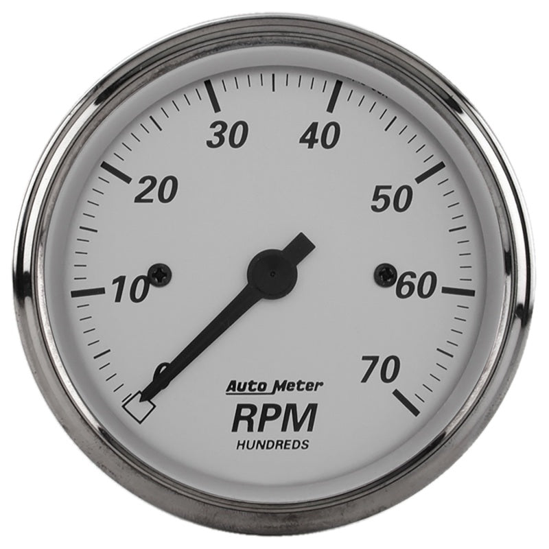 AutoMeter Gauge Tachometer 3-1/8in. 7K RPM In-Dash American Platinum for engine performance upgrades at DTX Performance
