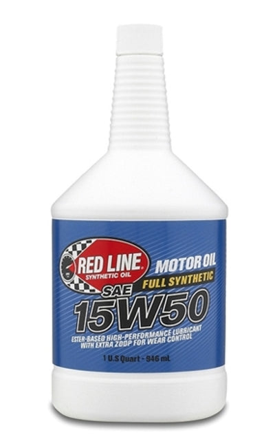 Red Line 15W50 Motor Oil - Quart, performance car parts, from DTX Performance, ideal for engine performance, veteran owned performance shop