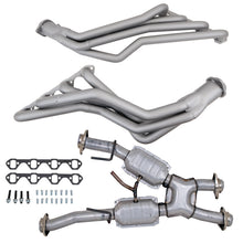 Load image into Gallery viewer, BBK 79-93 Ford Mustang 5.0L 1-5/8 Long Tube Headers w/High Flow Catted X-Pipe (Ti Ceramic) - DTX Performance