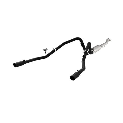 MBRP 11-14 Ford F-150 V6 Ecoboost Black Coated 2.5in Cat-Back Dual Rear Exit Exhaust System, performance car parts, DTX Performance shop