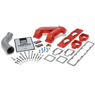 Banks Power 94-98 Dodge 5.9L Non-EGR Twin-Ram Manifold System components by DTX Performance