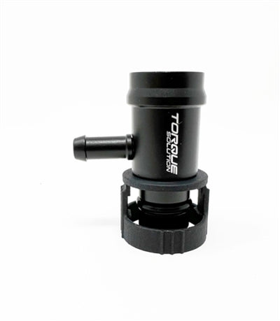 Torque Solution Billet Boost Tap for Toyota Supra A90/A91 MKV / BMW B48/B58, black, high performance car parts at DTX Performance
