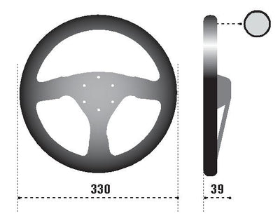 Sparco Steering Wheel 323 Suede Black by DTX Performance, high performance auto parts, aftermarket performance parts, veteran owned shop