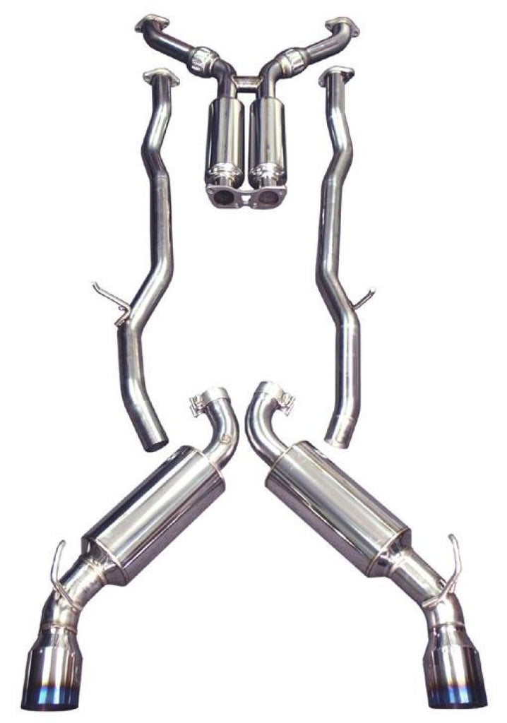 Injen 03-08 350Z Dual 60mm SS Cat-Back Exhaust w/ Built In Resonated X-Pipe - DTX Performance