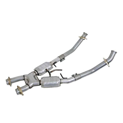 BBK 86-93 Mustang 5.0 High Flow X Pipe With Catalytic Converters - 2-1/2, performance car parts, exhaust systems by DTX Performance