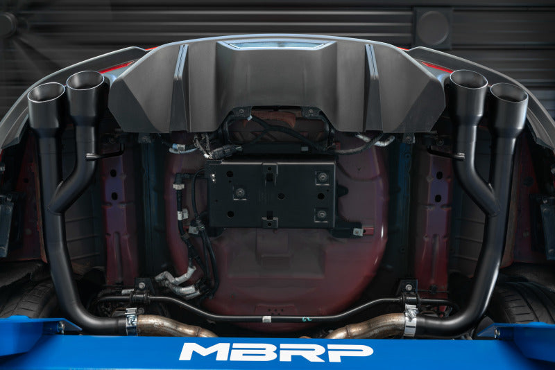 MBRP 18-20 Ford Mustang GT 2.5in T304 Non Active Dual Axle Back Exhaust System - 4in Dual Wall Tips - DTX Performance