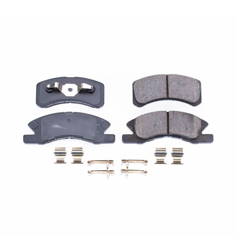 Power Stop 14-15 Mitsubishi Mirage Front Z17 Evolution Ceramic Brake Pads w/Hardware - DTX Performance