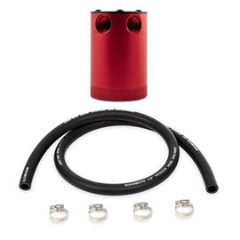 Mishimoto Compact Baffled Oil Catch Can - 2-Port - Red for performance car upgrades
