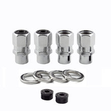 Load image into Gallery viewer, McGard Hex Lug Nut (Drag Racing Short Shank) M12X1.5 / 13/16 Hex / 1.6in. Length (4-Pack) - Chrome, performance car parts