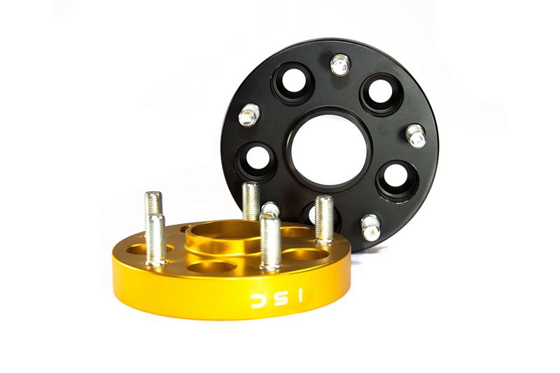 ISC Suspension Nissan 5x114.3 Hub Centric (66 Hub Bore) Wheel Spacers 15mm Black (Pair) from DTX Performance