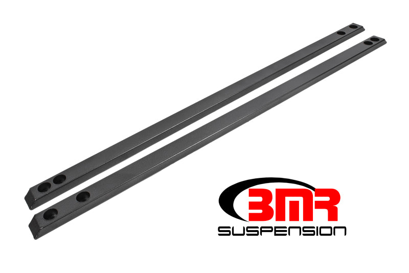 BMR 15-17 S550 Mustang Super Low Profile Chassis Jacking Rails - Black Hammertone - DTX Performance