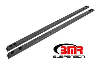 BMR 15-17 S550 Mustang Super Low Profile Chassis Jacking Rails - Black Hammertone, performance car parts by DTX Performance