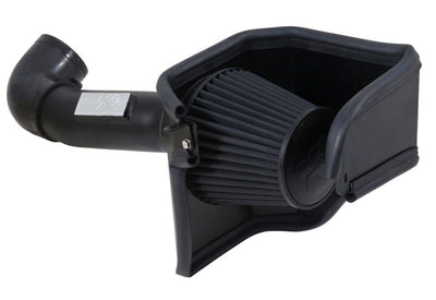 K&N Dodge/Chrysler 5.7/6.1L V8 Black Performance Intake Kit with cold air intake for engine performance parts