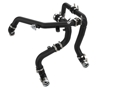 aFe 21-23 Ford Bronco V6-2.7Ltt BladeRunner Alum Hot & Cold Charge Pipe Kit - Black, performance car parts, DTX Performance