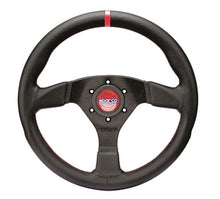 Load image into Gallery viewer, Sparco Steering Wheel R383 Champion Black Leather / Red Stitching, performance car parts, DTX Performance, racing suspension, veteran owned shop