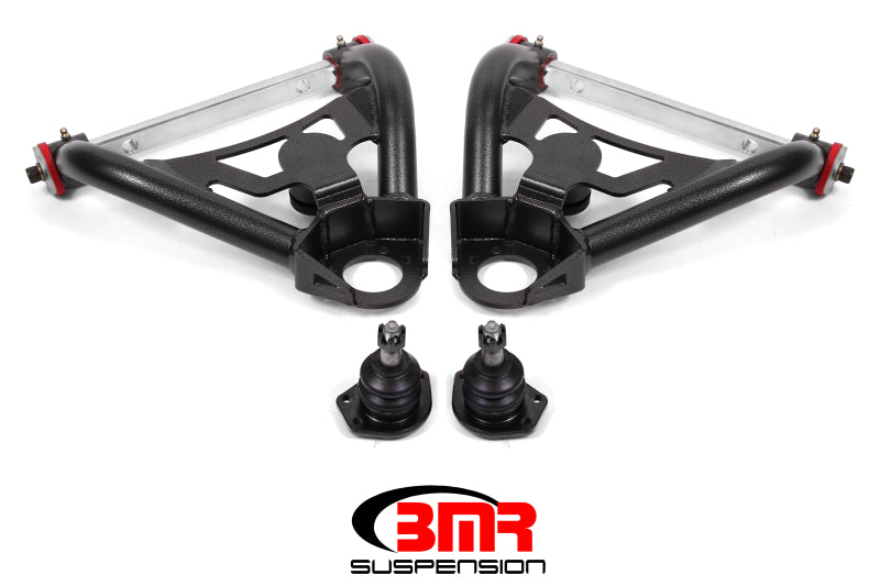 BMR 64-72 A-Body Upper Non-Adj. A-Arms w/ Stock Spindles (Polyurethane) - Black Hammertone - DTX Performance