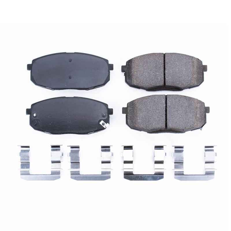 Power Stop 09-12 Hyundai Elantra Front Z17 Evolution Ceramic Brake Pads w/Hardware - DTX Performance