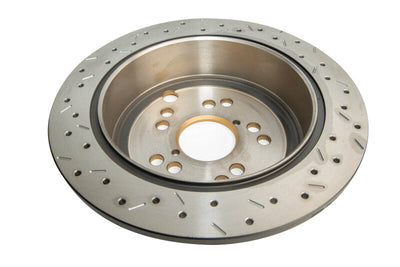 DBA 12+ Subaru/Scion BRZ/FR-S (AU Spec) 10 Lug Slot Rear Drilled & Slotted 4000 Series Rotor, high performance brakes by DTX Performance