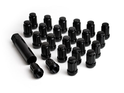 ICON Alloys Lug Nut Kit Black - 14x1.5 - 24 Lug Nuts w/ Key - DTX Performance high performance car parts