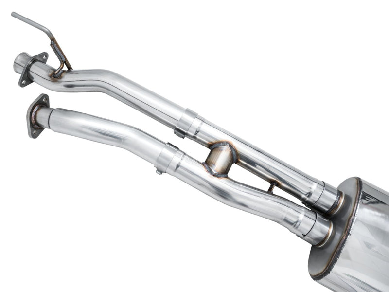 AWE 16-22 Toyota Tacoma 0FG Catback Exhaust w/ BashGuard - Dual Diamond Black Tips - DTX Performance