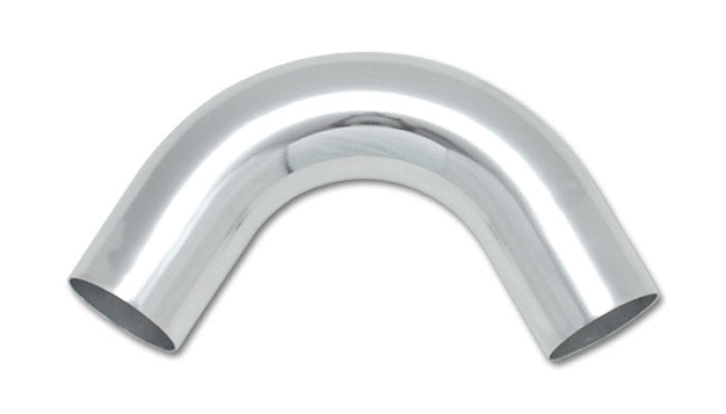 Vibrant 3in O.D. Universal Aluminum Tubing (120 degree Bend) - Polished for performance upgrades and tuning