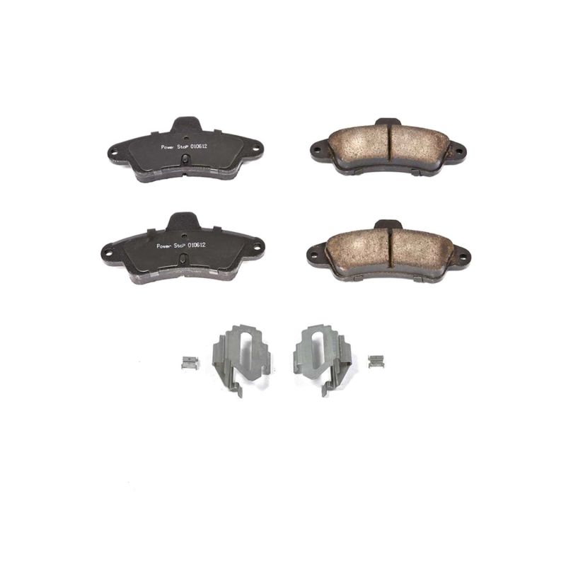 Power Stop 95-00 Ford Contour Rear Z17 Evolution Ceramic Brake Pads w/Hardware - DTX Performance