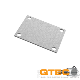 QTP Bolt-On QTEC Low Profile Cover Plate for performance car tuning, exhaust systems, high performance auto parts from DTX Performance.