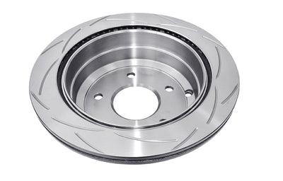 DBA 2005 Pontiac GTO T-Slot Uni-Directional Rear Slotted Rotor for performance car tuning and brake upgrades.