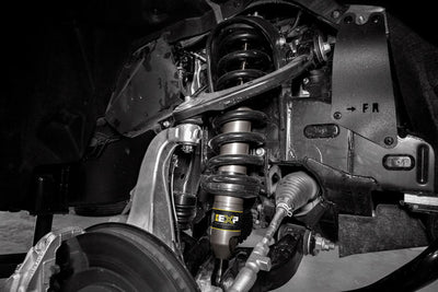 ICON 22+ Toyota Tundra 2.5 EXP Front Coilover Shock with racing suspension for performance and tuning upgrades by DTX Performance